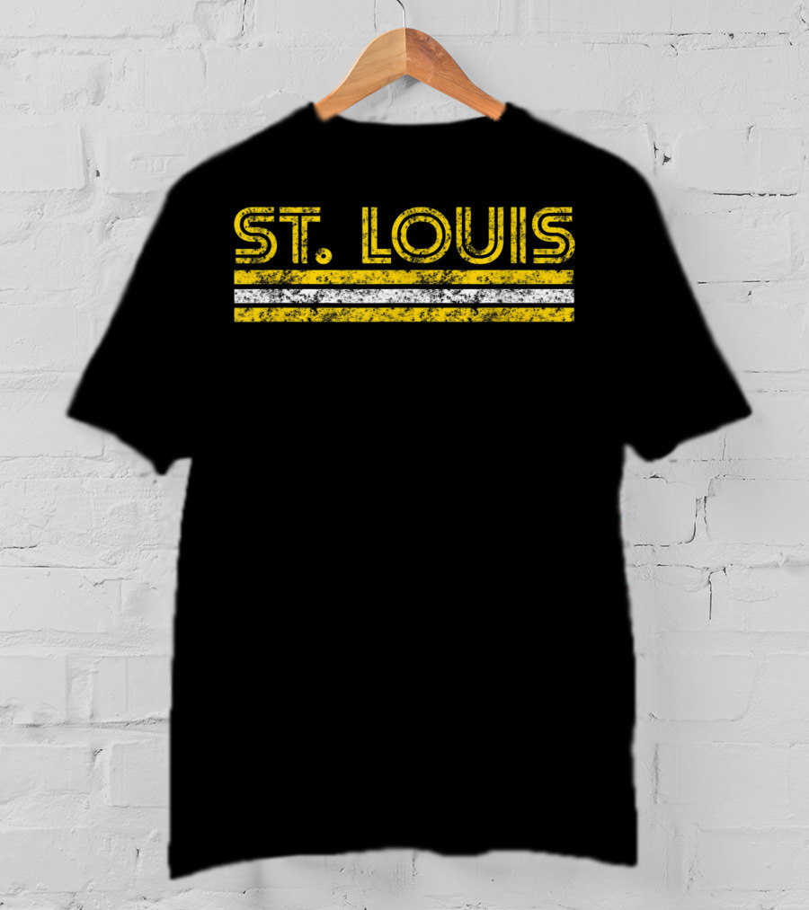 St Louis Missouri Vintage Stripes T-Shirt