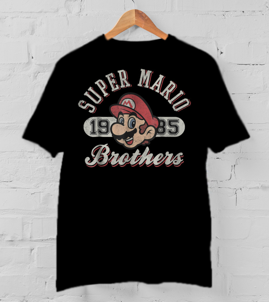 Super Mario Brothers 1985 Vintage Face T-Shirt