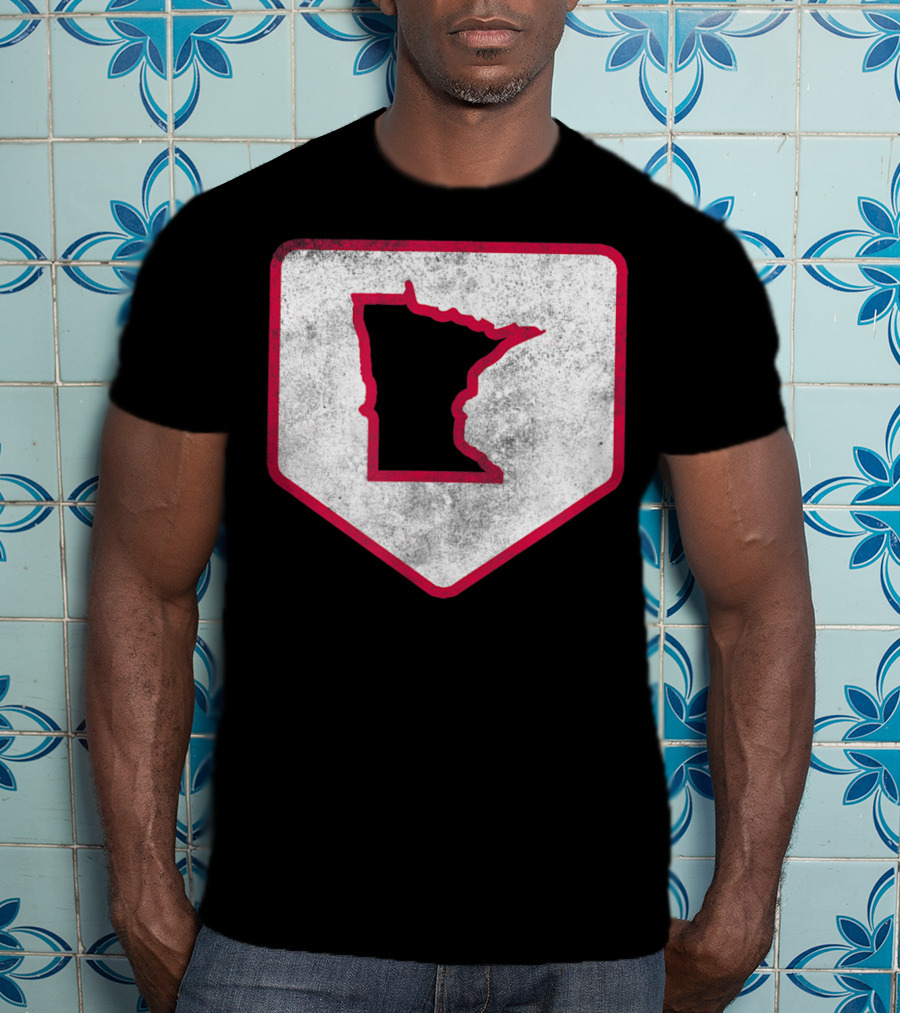 Vintage Minnesota Baseball Home Plate MPLS STP T-Shirt