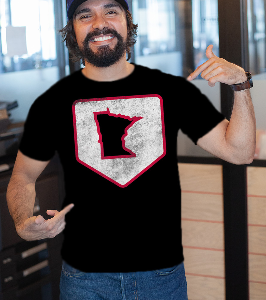 Vintage Minnesota Baseball Home Plate MPLS STP T-Shirt