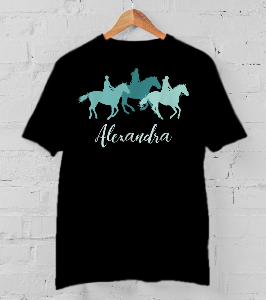 Alexandra Personalized Horse Rider T-Shirt