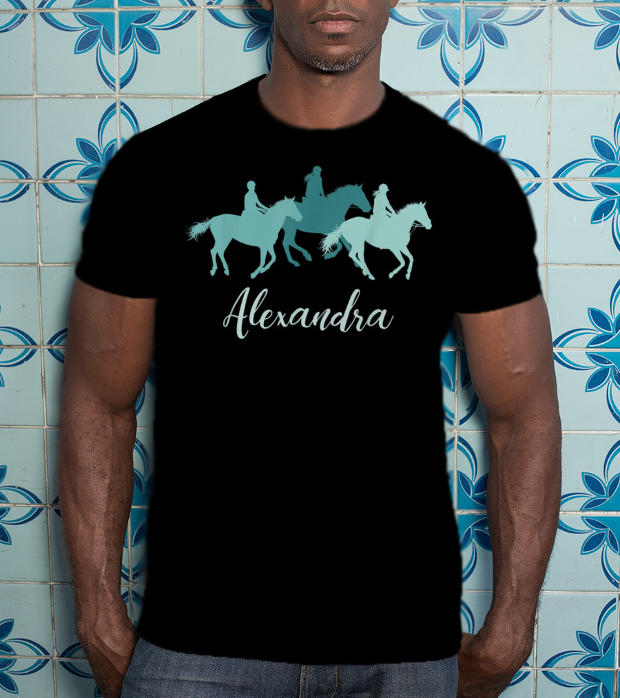 Alexandra Personalized Horse Rider T-Shirt