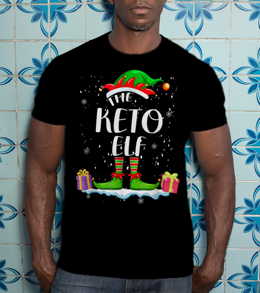 The Keto Elf Snowflakes And Gifts Holiday T-Shirt
