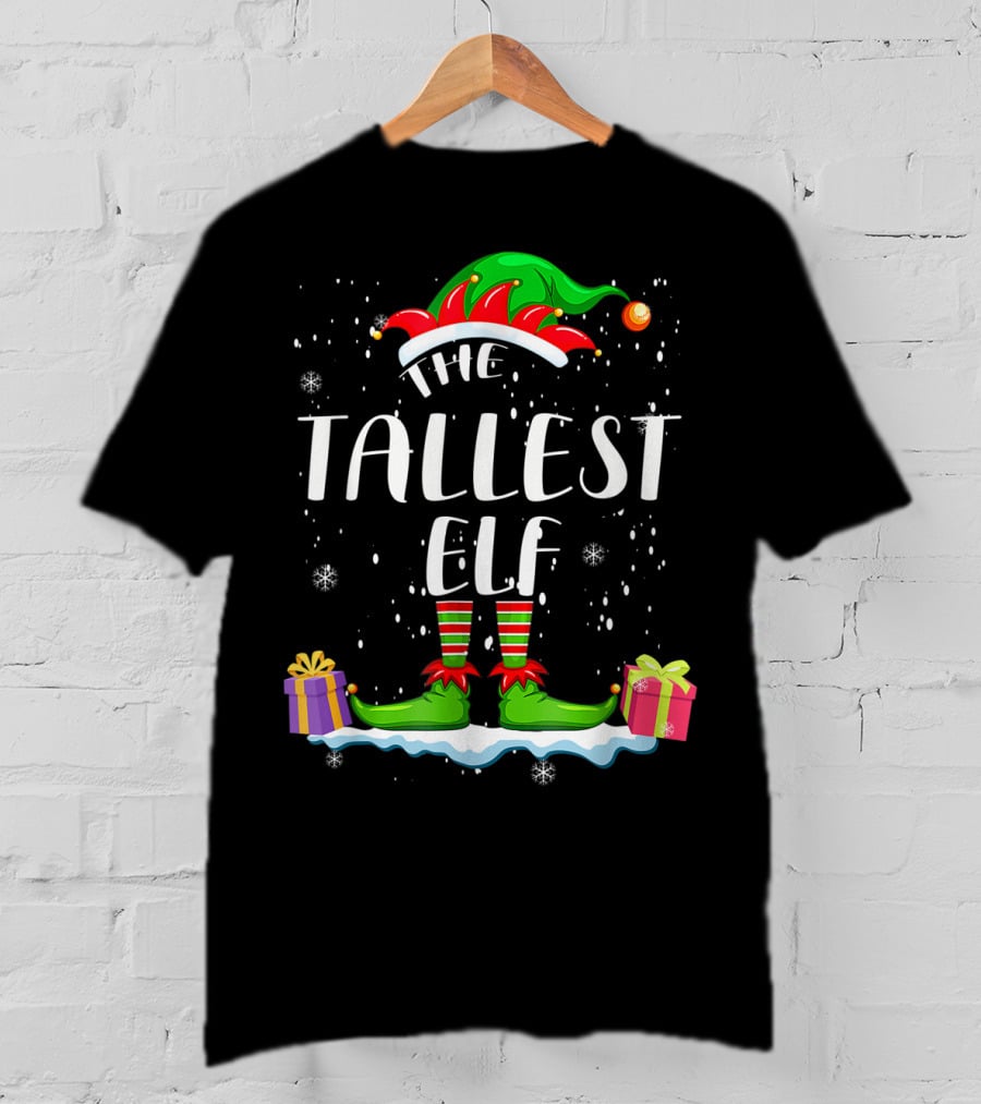 The Tallest Elf Christmas Snowflakes Gifts T-Shirt