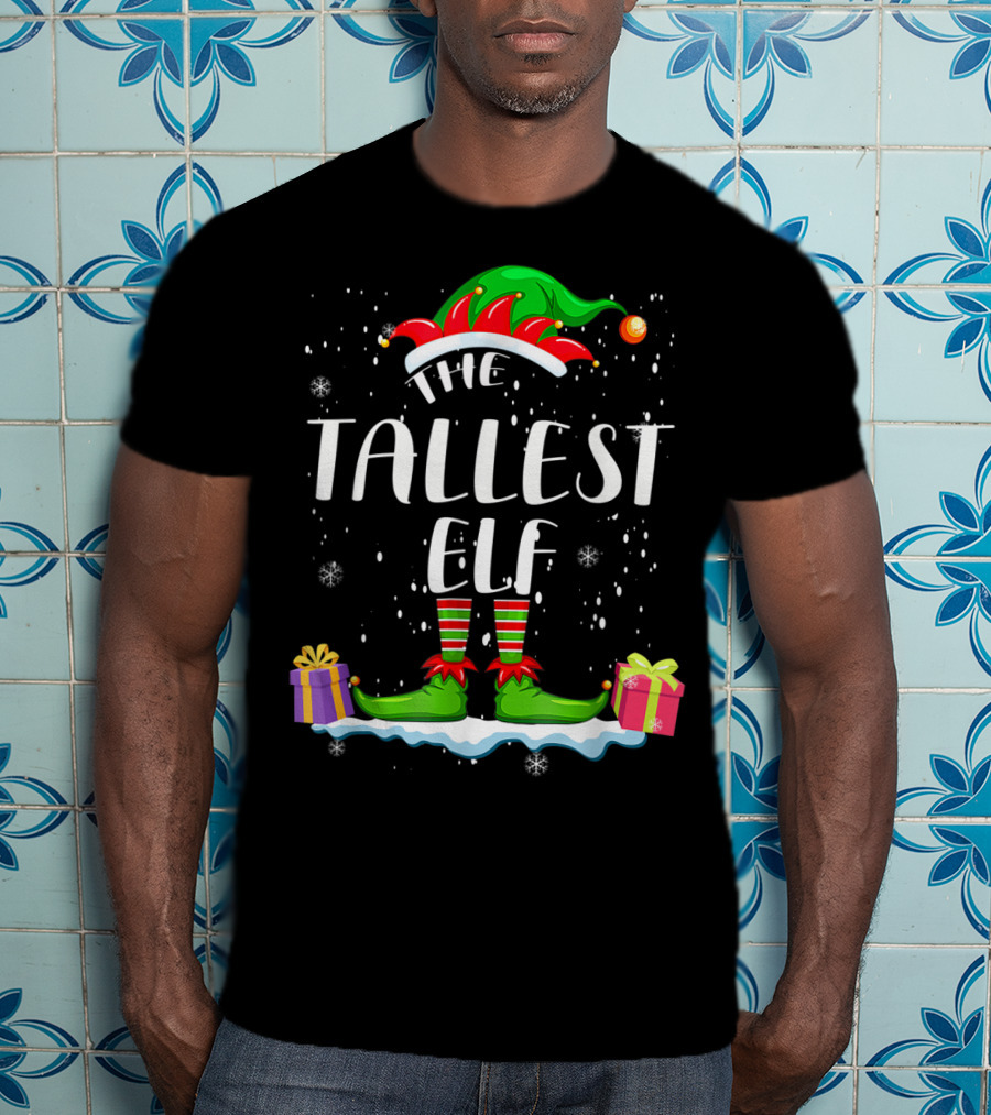 The Tallest Elf Christmas Snowflakes Gifts T-Shirt