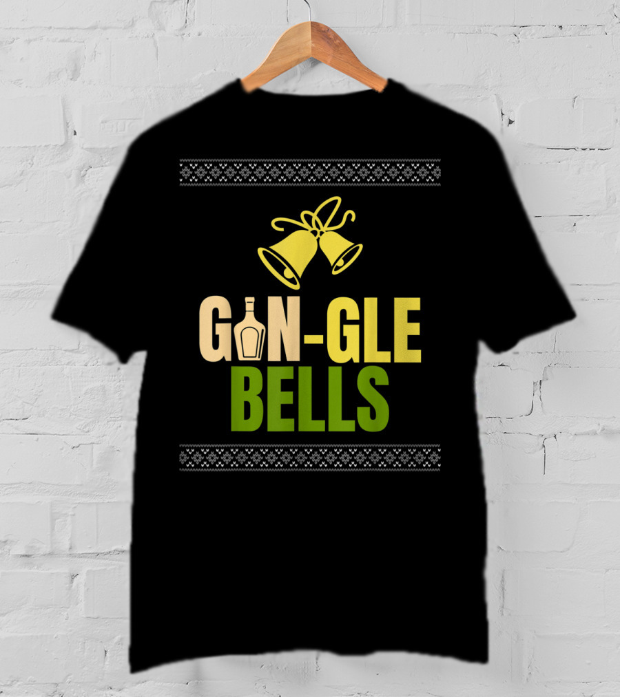 Gin-Gle Bells Christmas Holiday Drinking T-Shirt