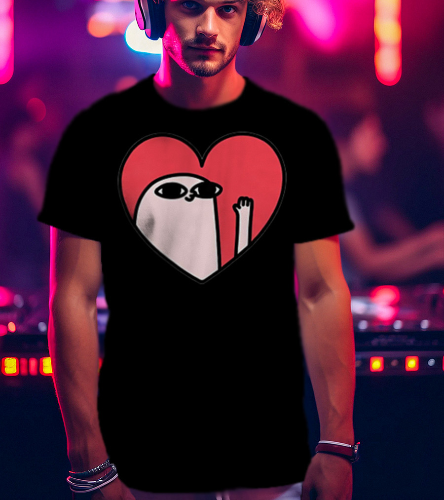 Ketnipz Heart Cartoon Character In T-Shirt