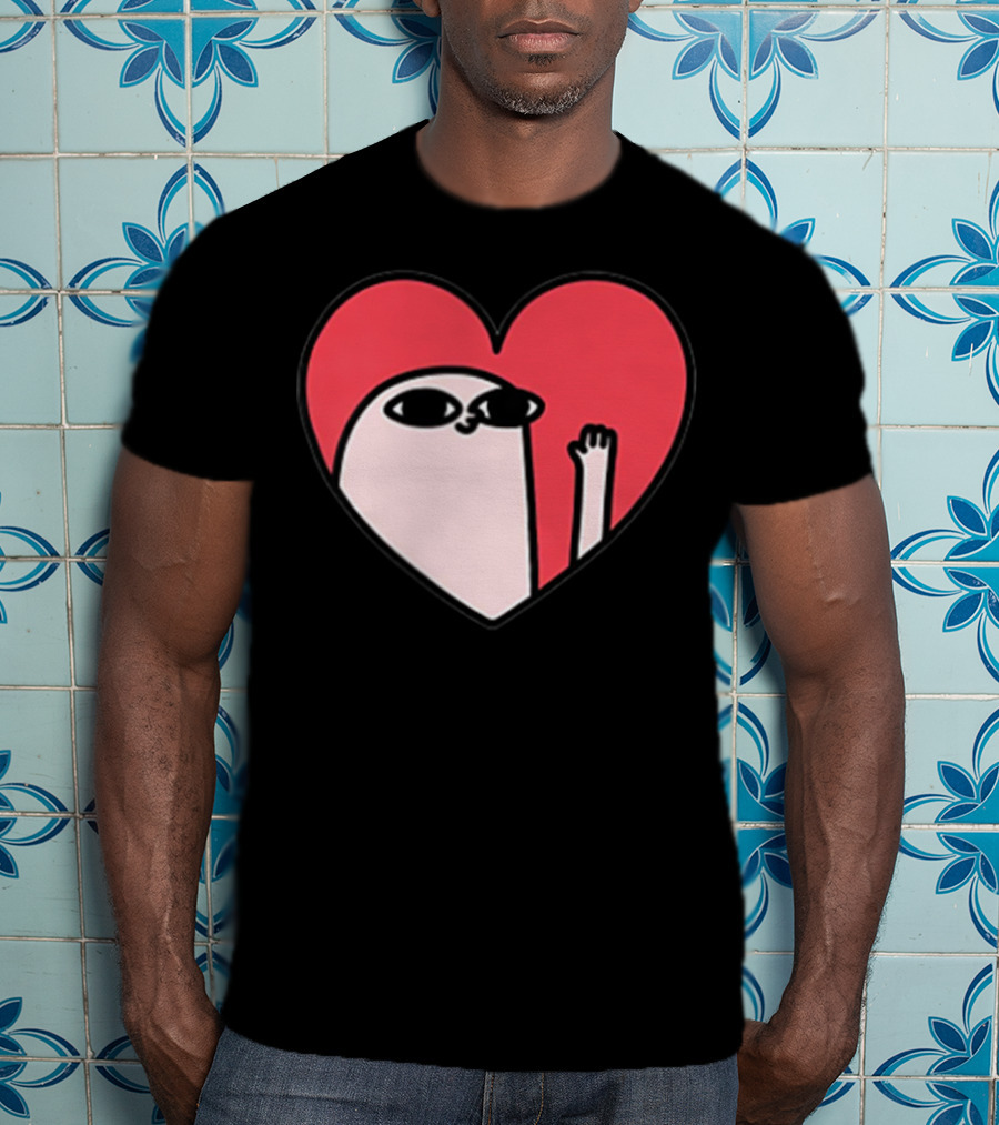 Ketnipz Heart Cartoon Character In T-Shirt