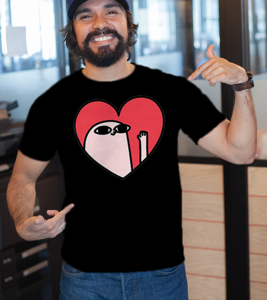 Ketnipz Heart Cartoon Character In T-Shirt