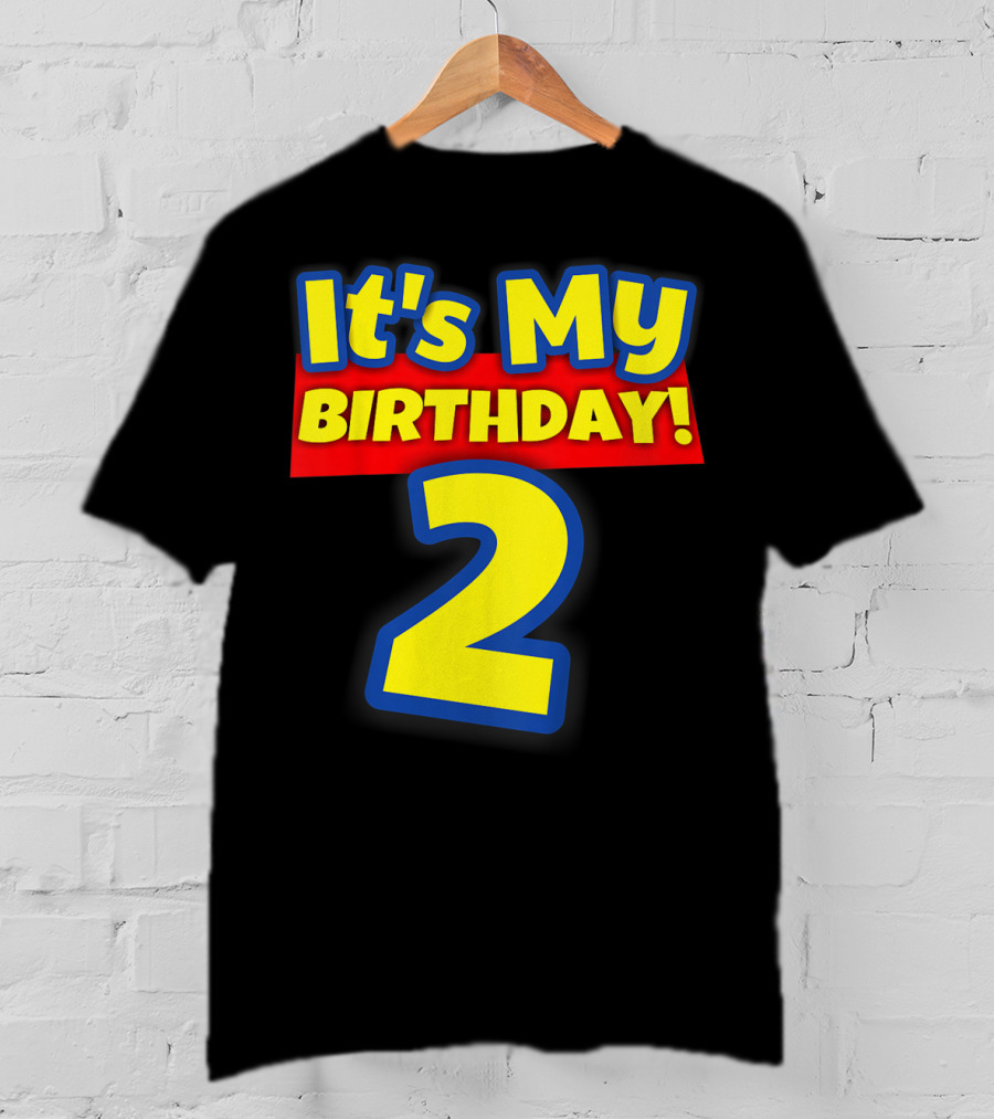 Kids 2 Year Old Birthday Boys And Girls It's My Birthday 2 T-Shirt