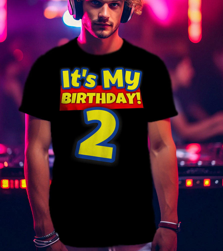 Kids 2 Year Old Birthday Boys And Girls It's My Birthday 2 T-Shirt