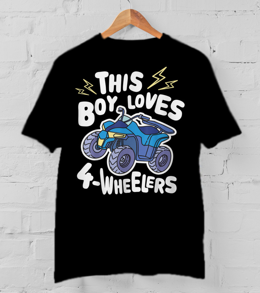 This Boy Loves 4-Wheelers ATV Quad Biking T-Shirt