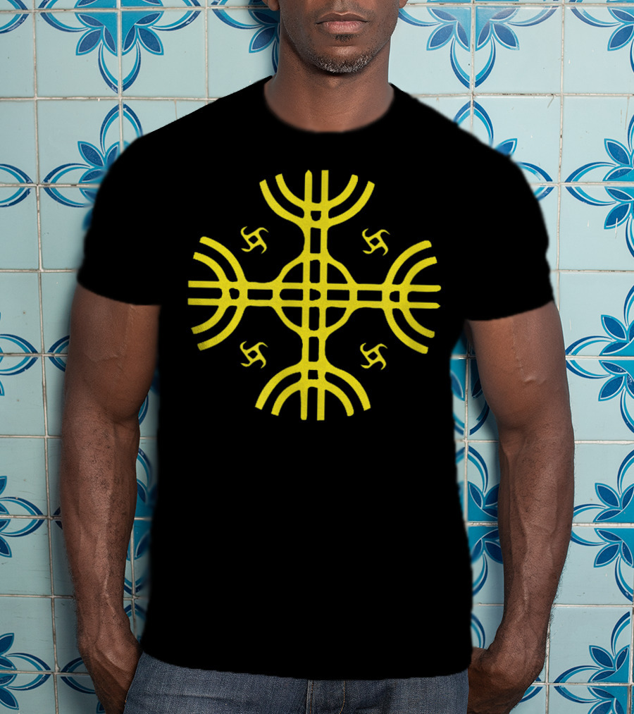 Kultrun Sun Mapuche Symbol Shamanistic Symbology T-Shirt