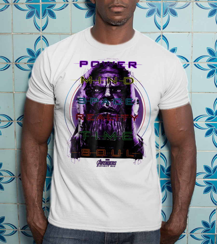 Marvel Avengers Infinity War Thanos Power Mind Space Reality Time Soul T-Shirt