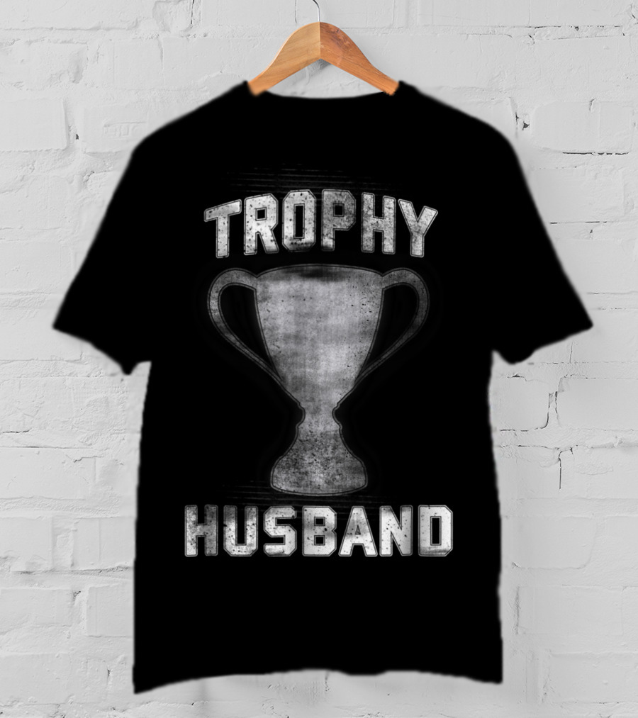 Mens Cool Vintage Style Trophy Husband T-Shirt