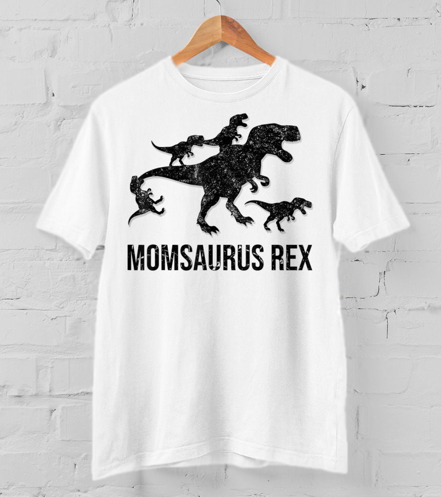 Momsaurus Rex Dinosaur Family Fun For Kids And Mommy T-Shirt