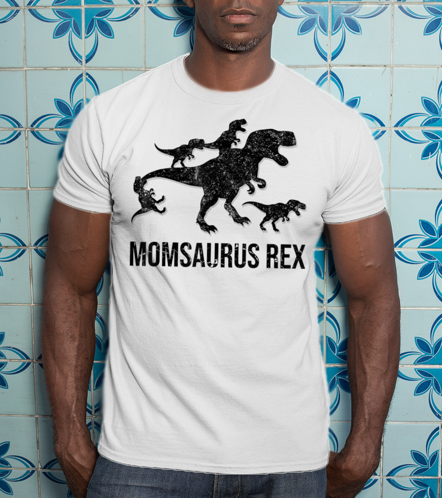 Momsaurus Rex Dinosaur Family Fun For Kids And Mommy T-Shirt