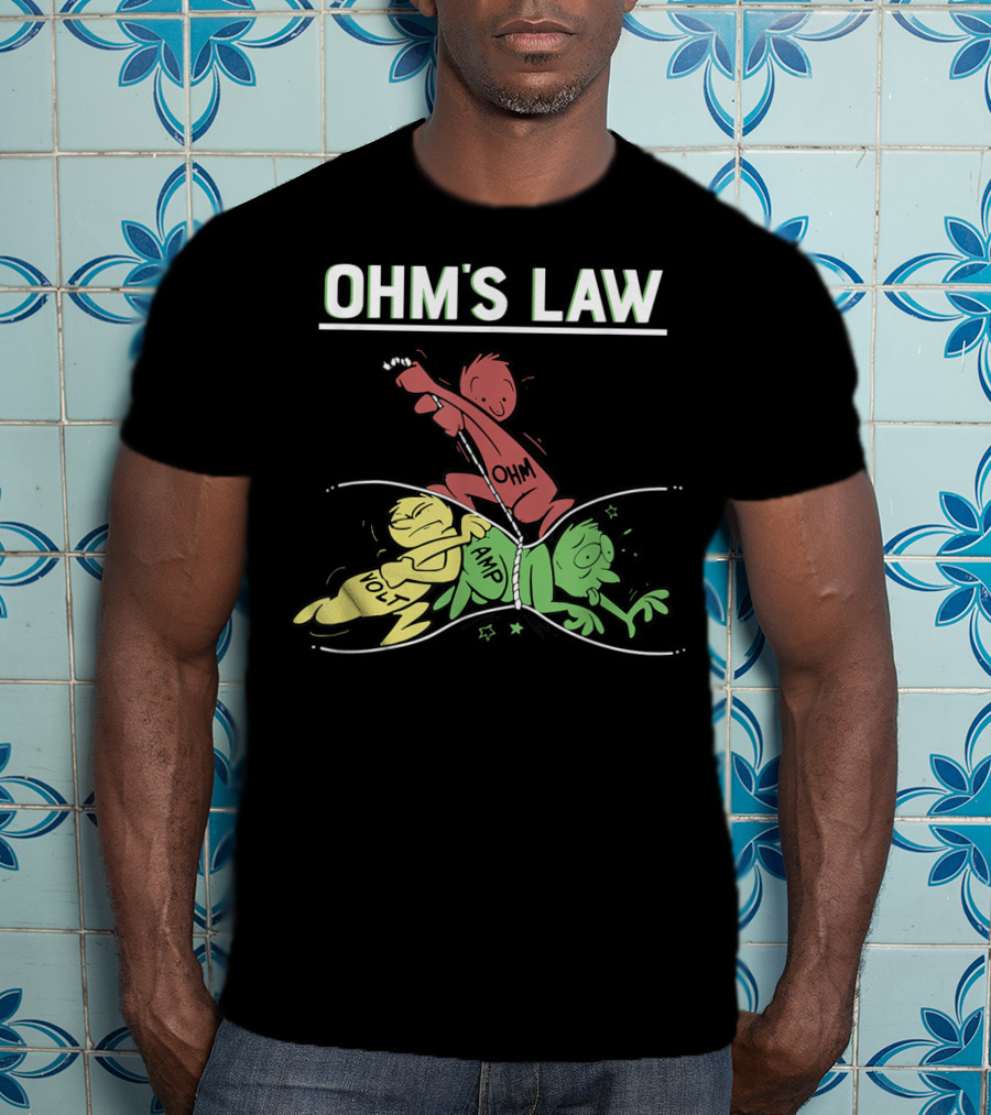 OHM'S LAW VOLT AMP Funny Electrical Electronics Engineer T-Shirt