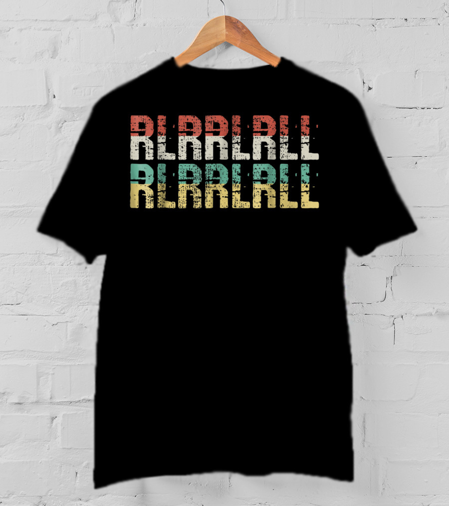 RLRRLRLL Vintage Paradiddle Drum T-Shirt