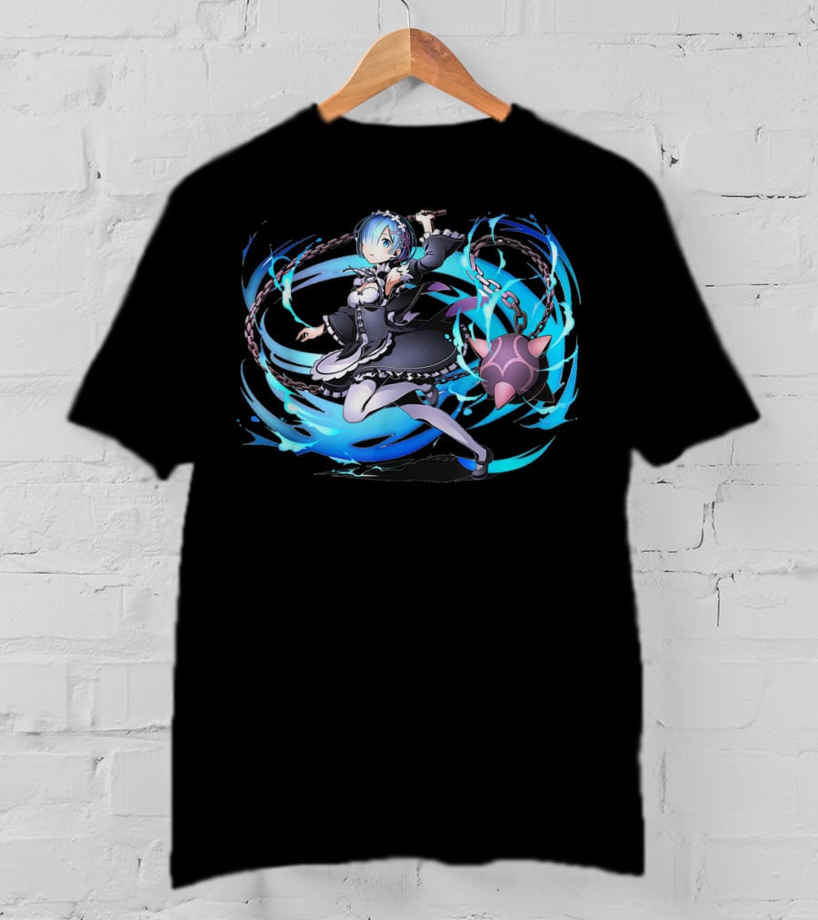 Re Zero Anime Ram Character Dynamic T-Shirt
