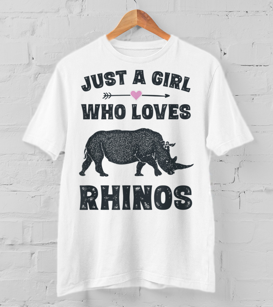 Just A Girl Who Loves Rhinos T-Shirt