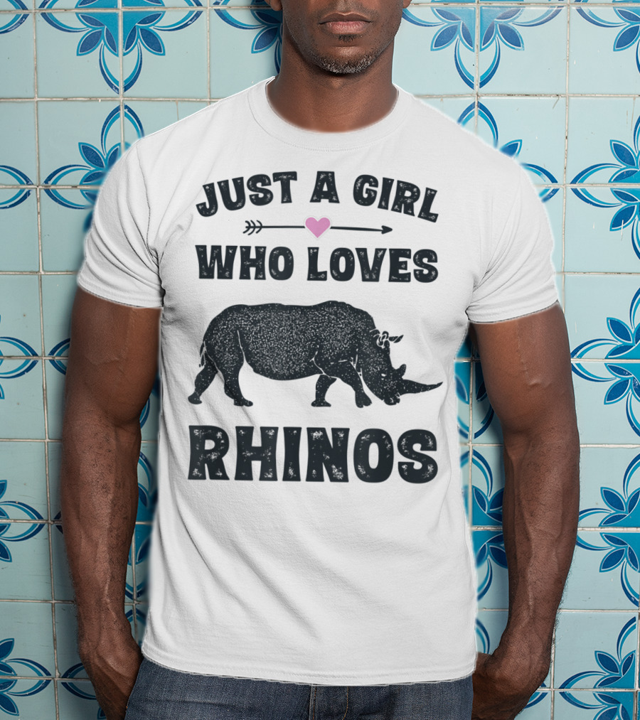 Just A Girl Who Loves Rhinos T-Shirt
