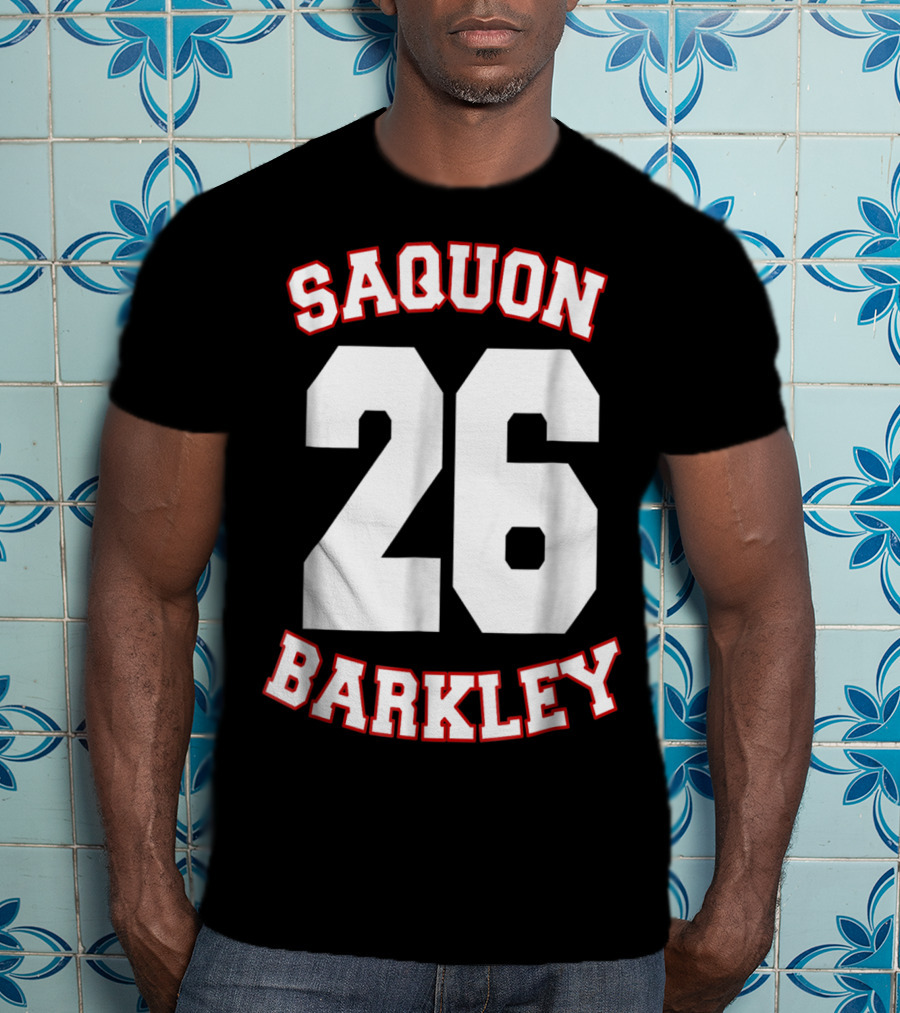 Saquon Barkley 26 New York Vintage Football Sport T-Shirt