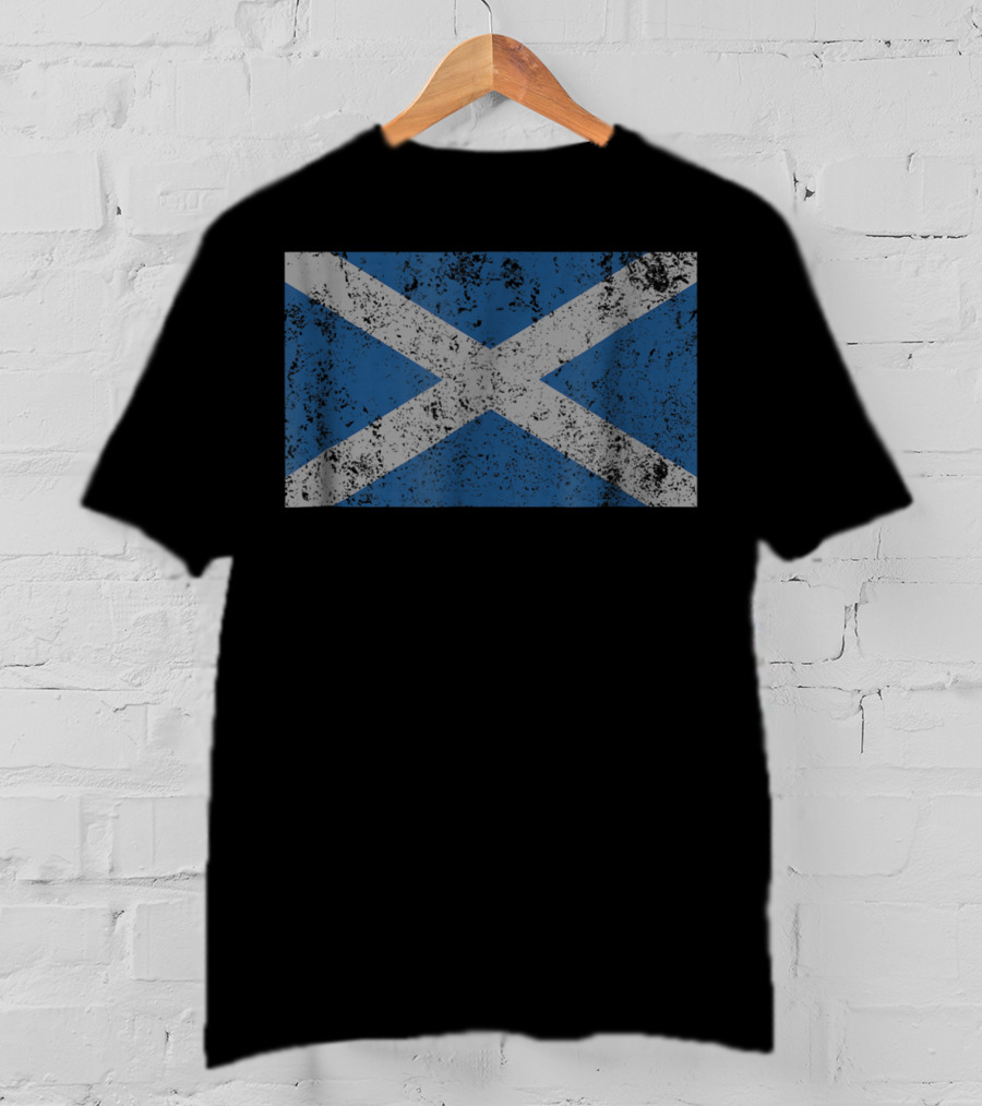Scottish Saltire Saint Andrew's Cross Flag Scotland T-Shirt