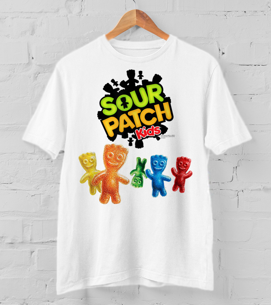 Sour Patch Kids Candy Colorful Characters T-Shirt