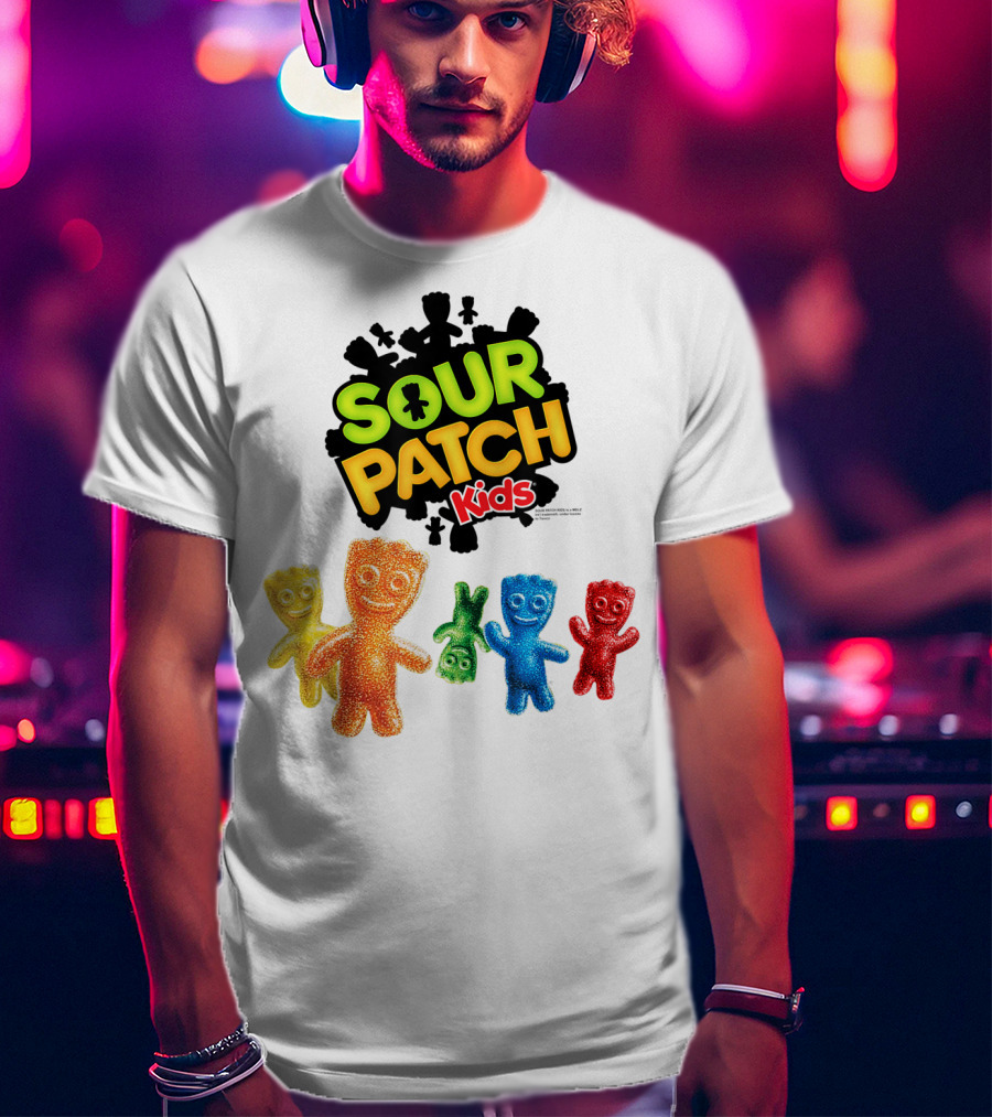 Sour Patch Kids Candy Colorful Characters T-Shirt