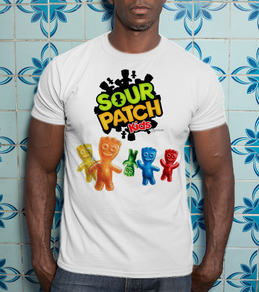 Sour Patch Kids Candy Colorful Characters T-Shirt
