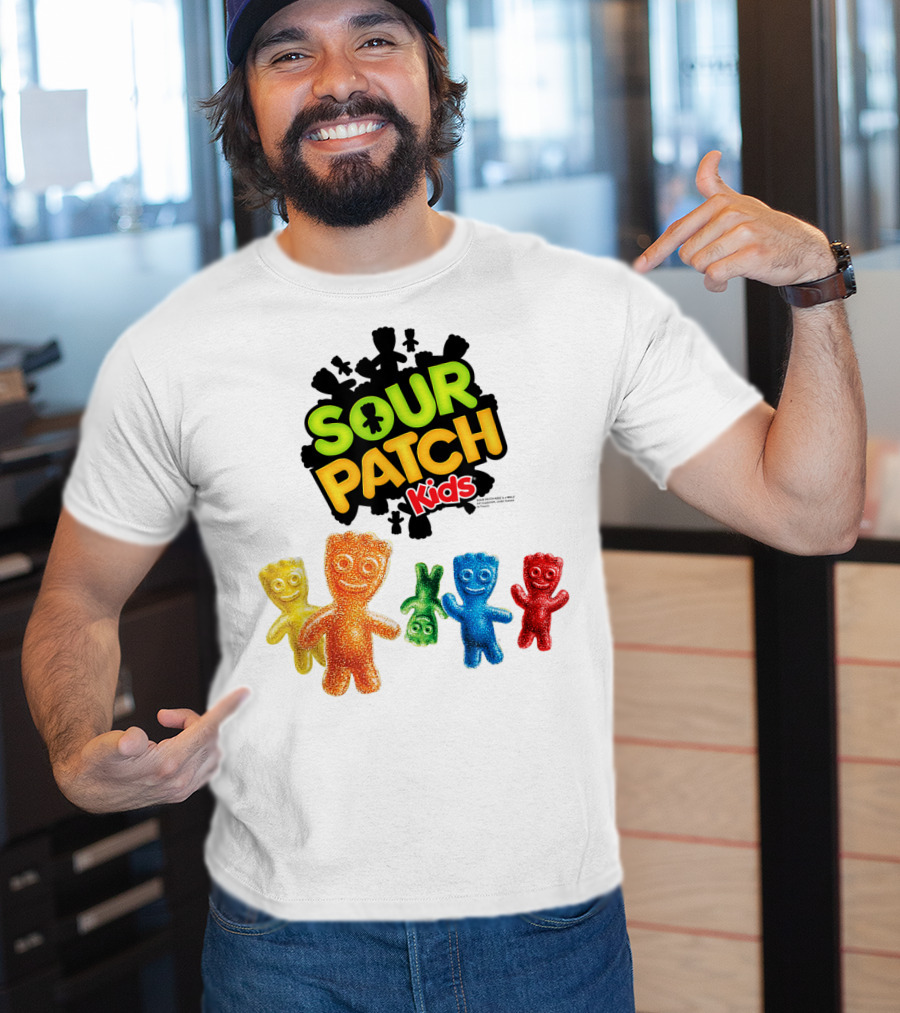 Sour Patch Kids Candy Colorful Characters T-Shirt