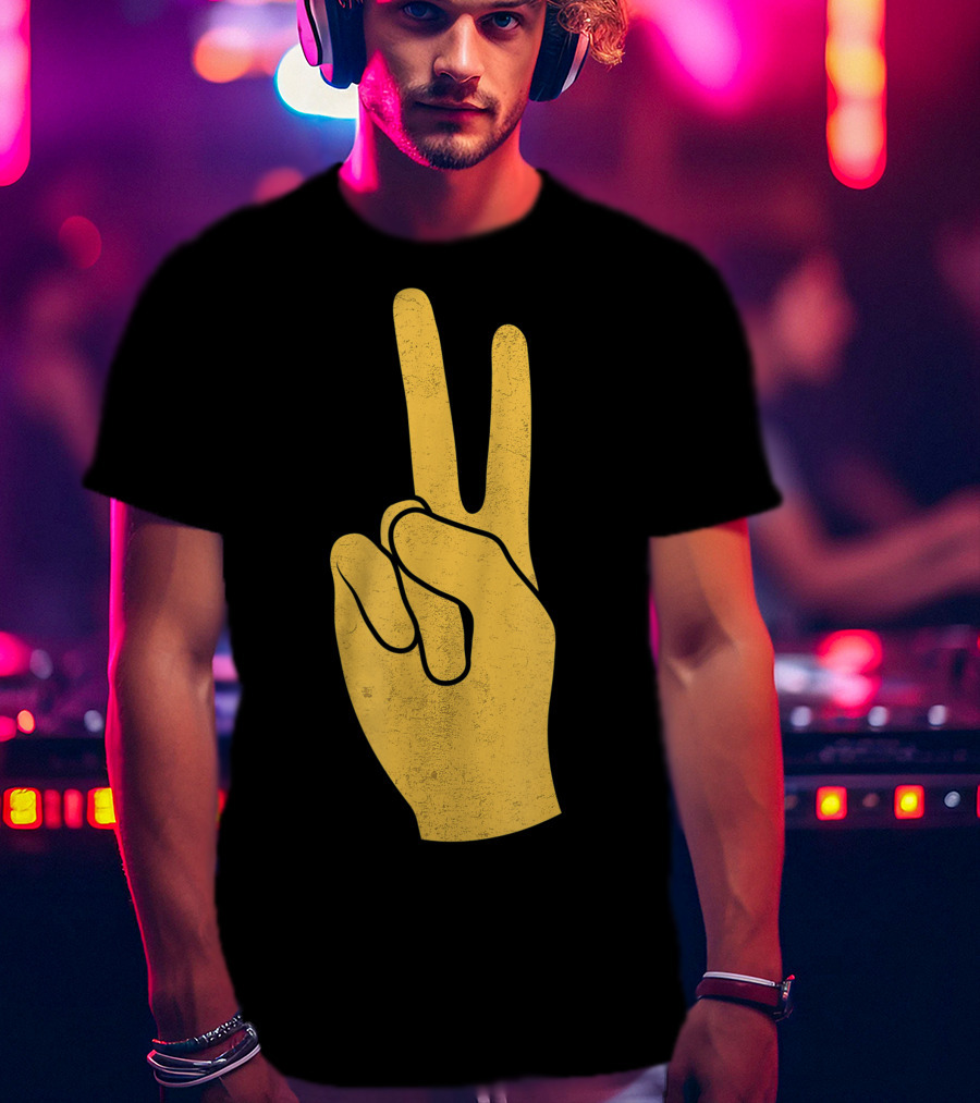 Southern California Victory Yellow Peace Sign T-Shirt