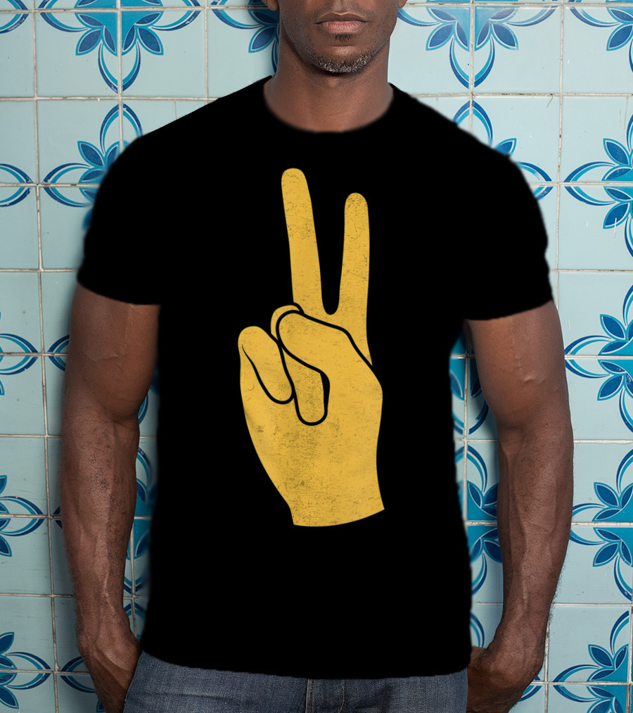 Southern California Victory Yellow Peace Sign T-Shirt