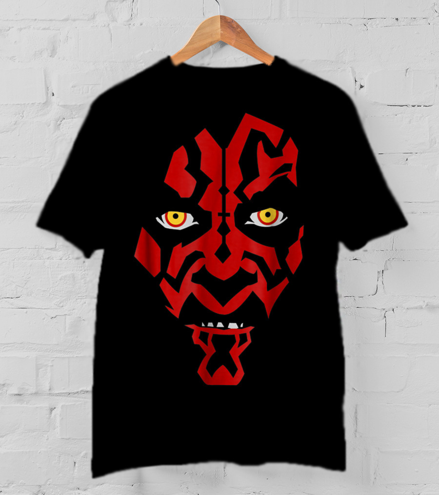 Star Wars Darth Maul Creeping Hooded Face T-Shirt