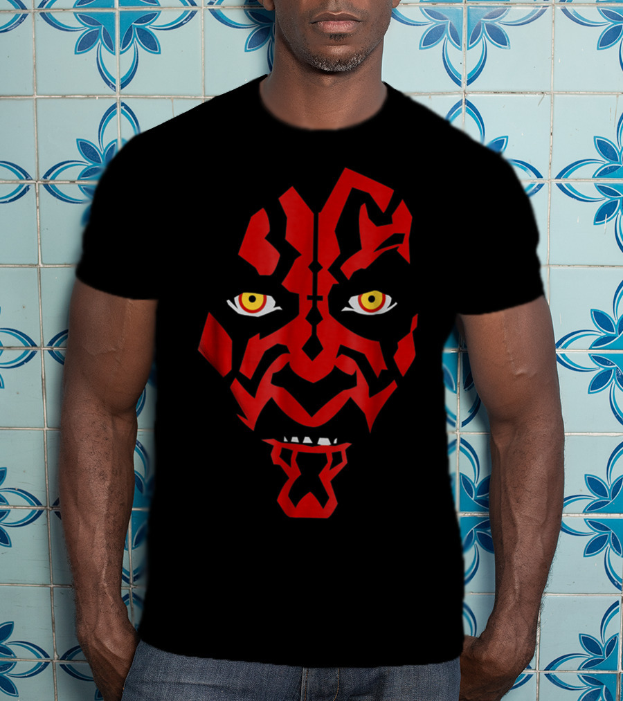 Star Wars Darth Maul Creeping Hooded Face T-Shirt