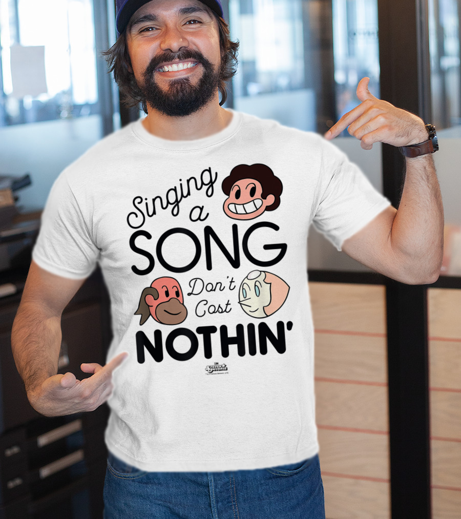 Singing A Song Don't Cost Nothin' Steven Universe Cartoon Network Characters T-Shirt