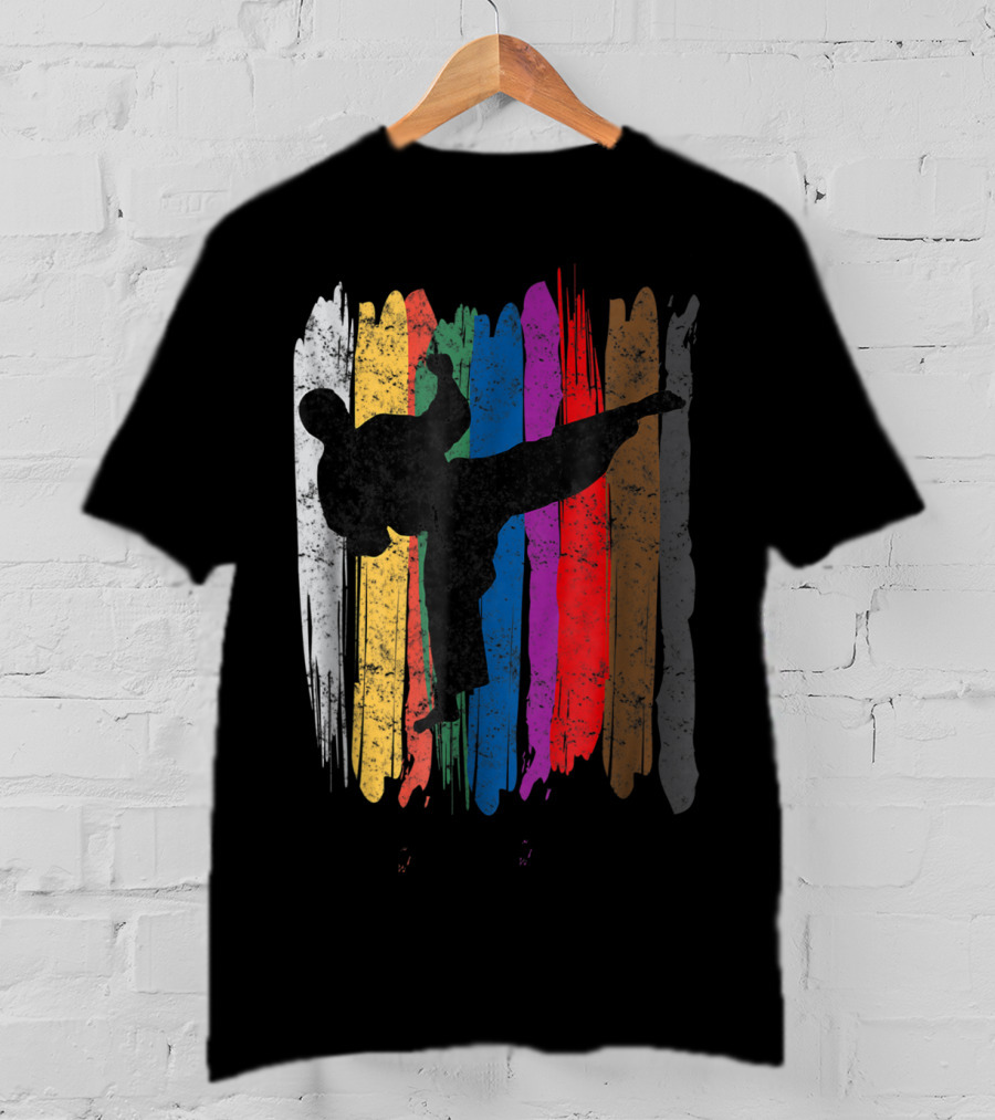 Taekwondo Belt Colors Kick Sports T-Shirt