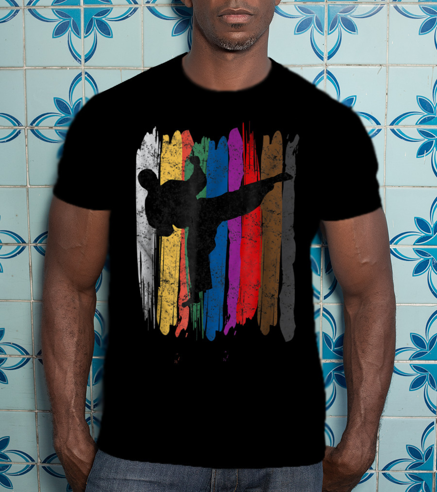 Taekwondo Belt Colors Kick Sports T-Shirt