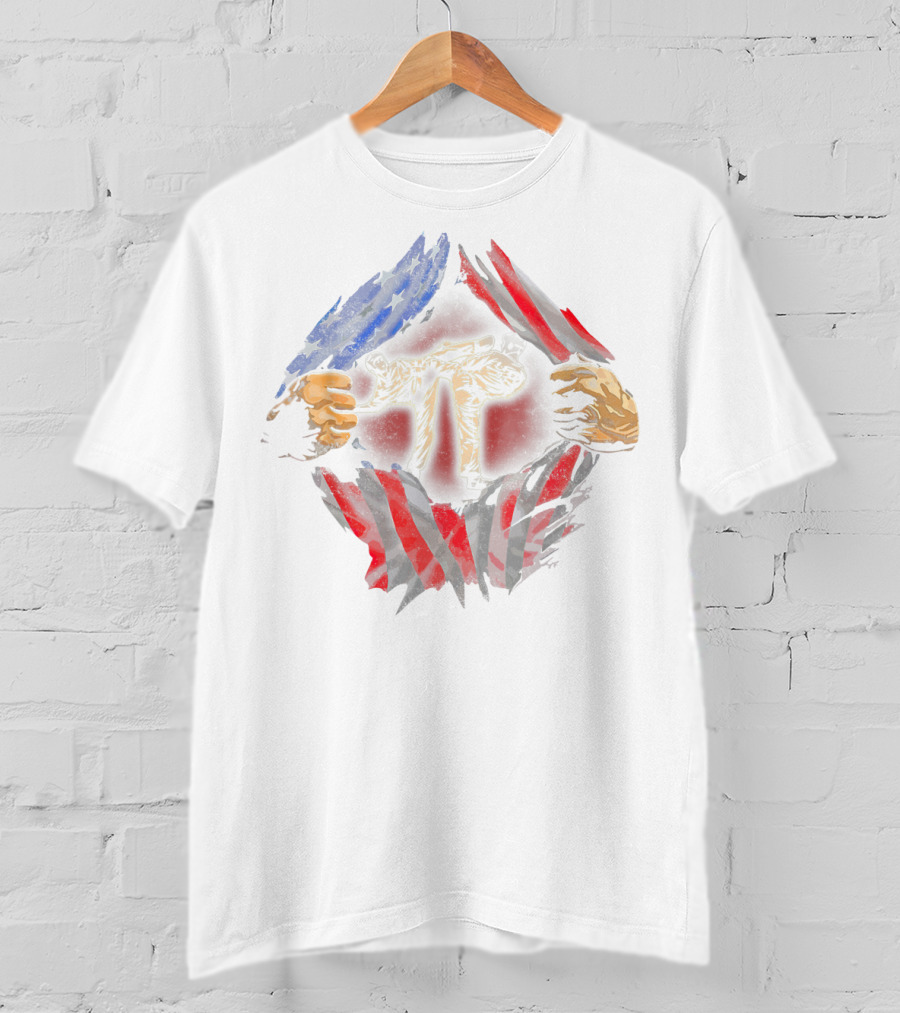 Taekwondo Fighter Revealed Behind American Flag T-Shirt