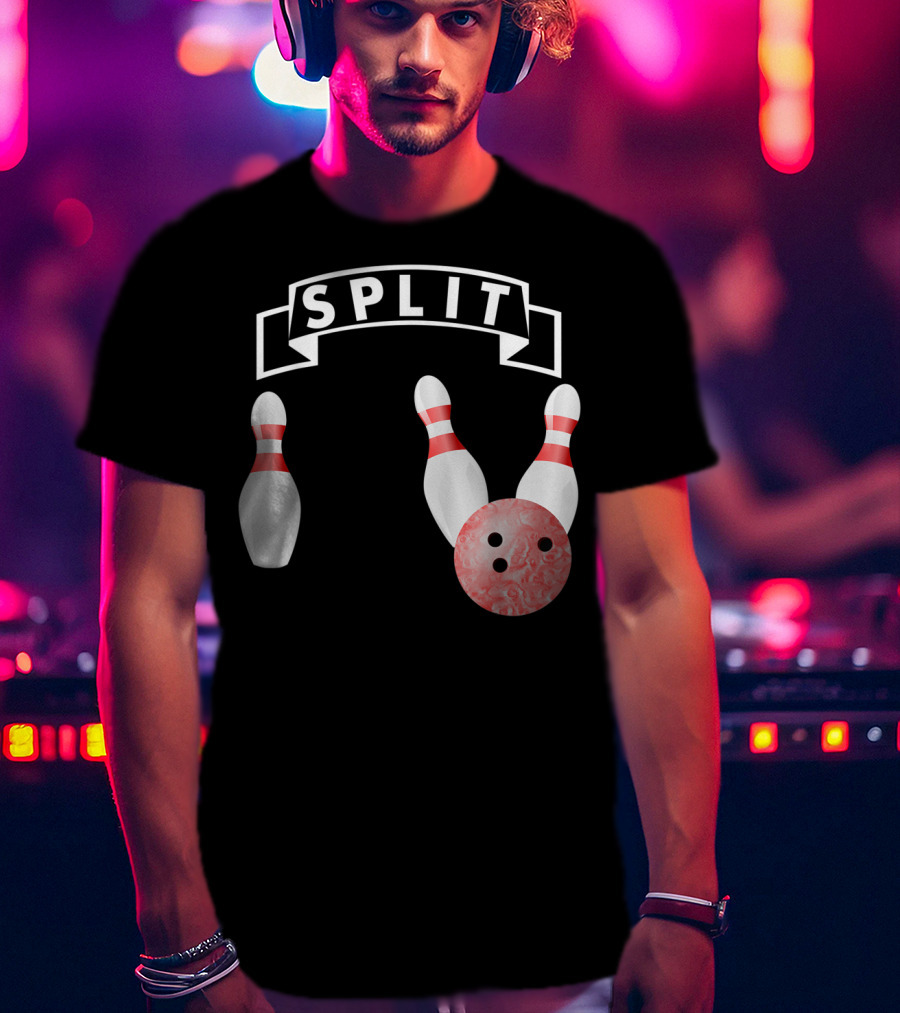Split Tenpin Bowling T-Shirt