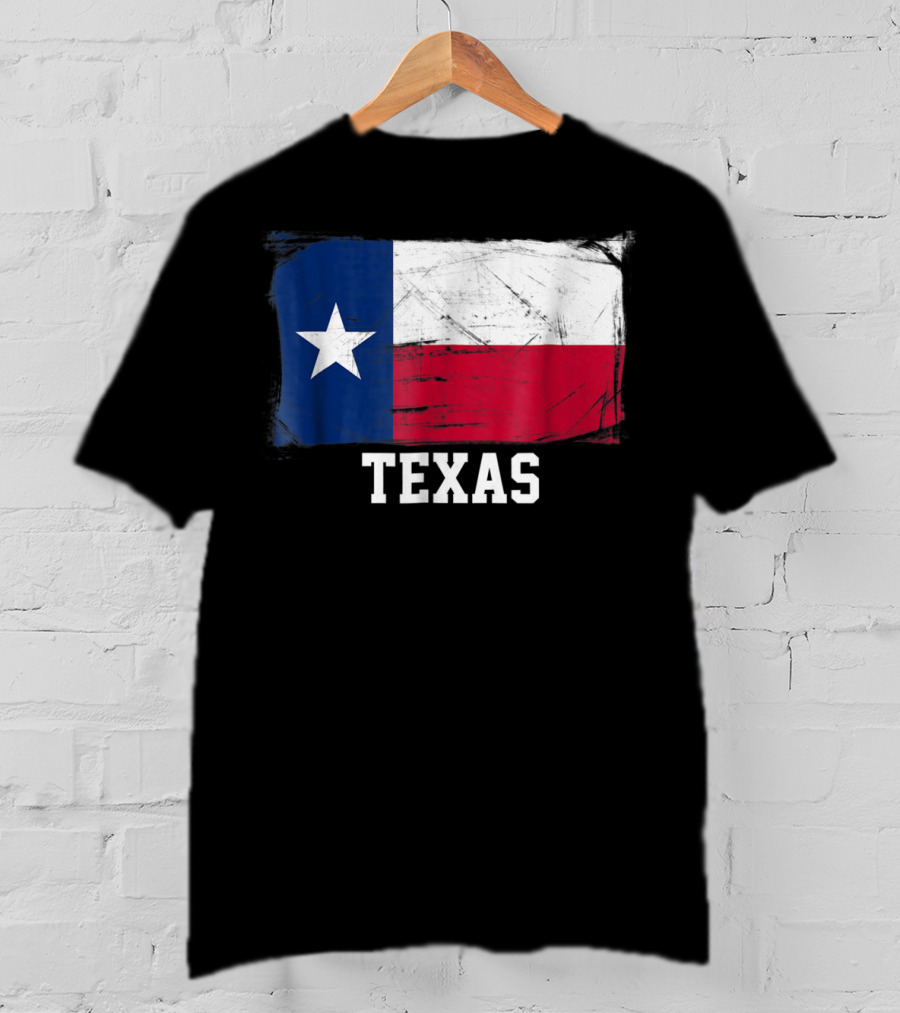 Texas Vintage Distressed Flag United States Iconic T-Shirt