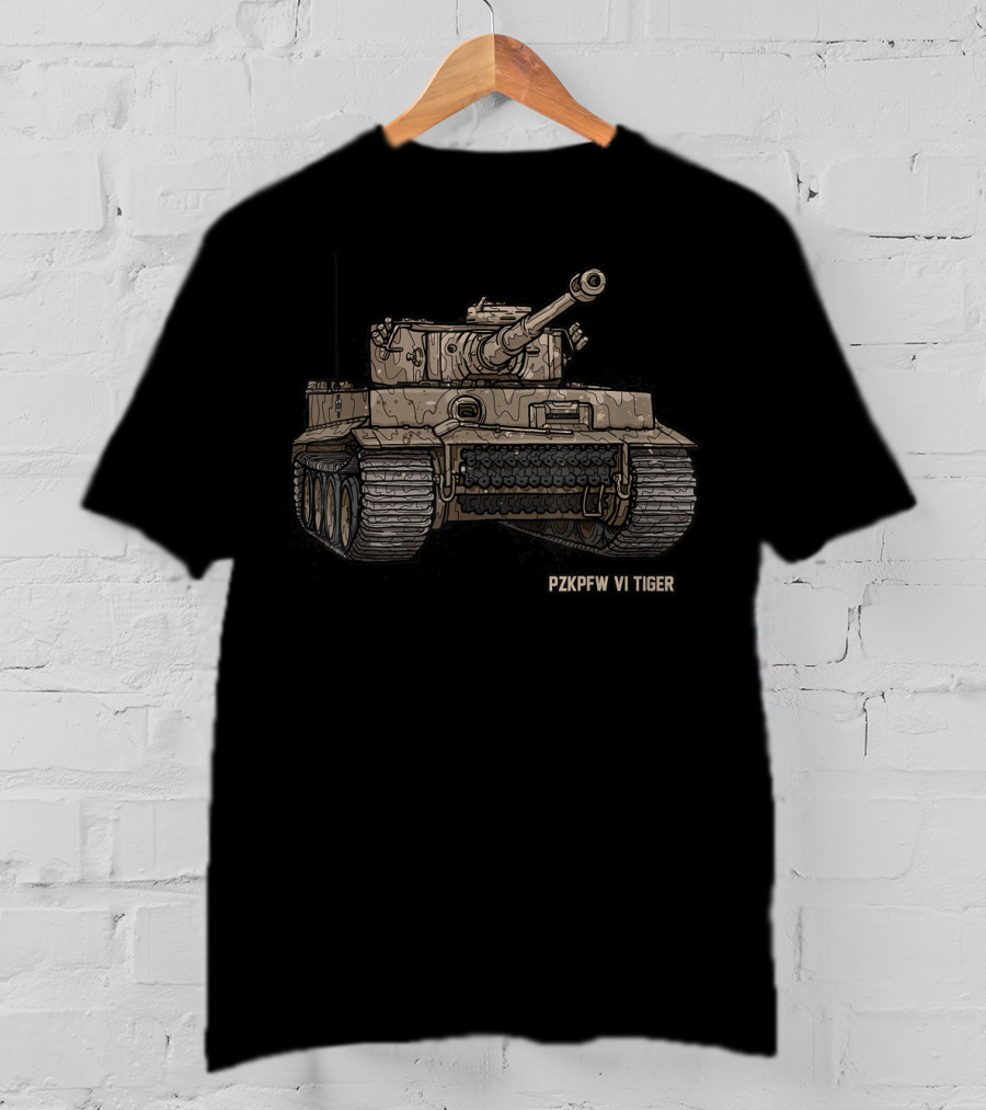 Pzkpfw VI Tiger WWII Army Historic Tank T-Shirt