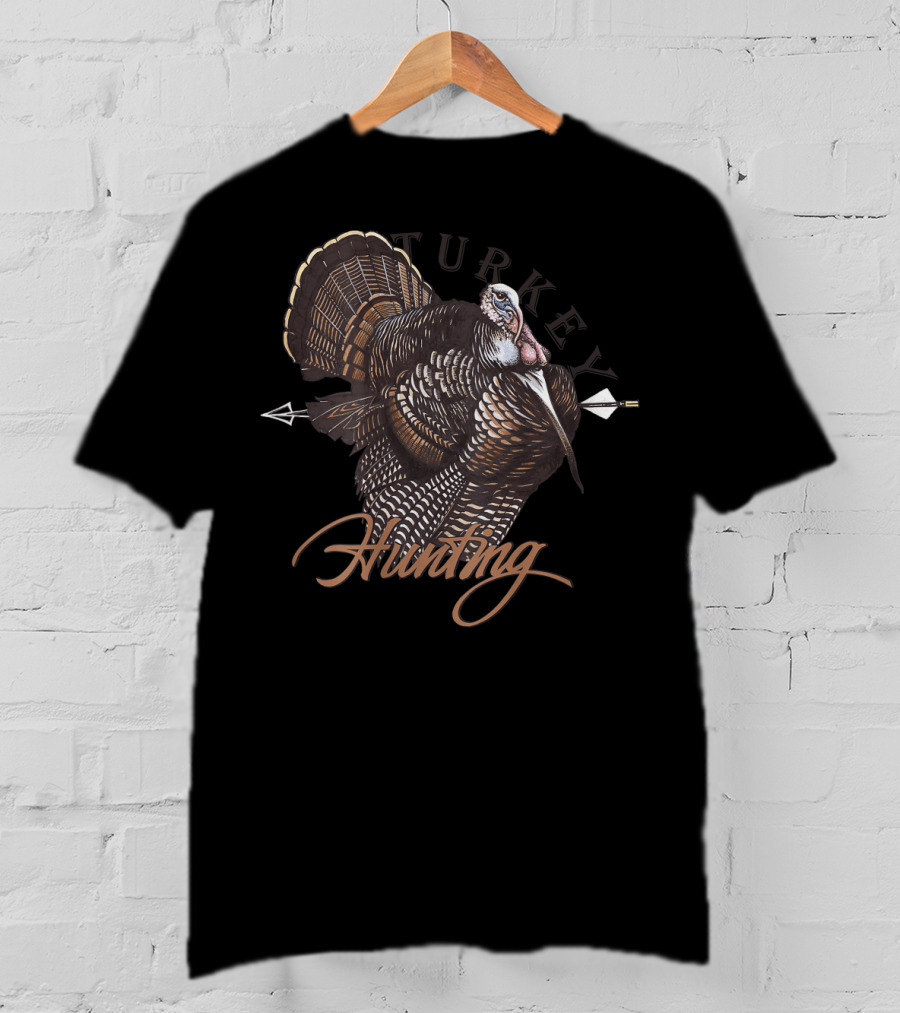 Turkey Hunting Arrow Backdrop T-Shirt