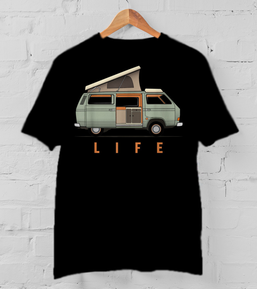 Van Life Camper Adventure Vintage Nomads Life T-Shirt