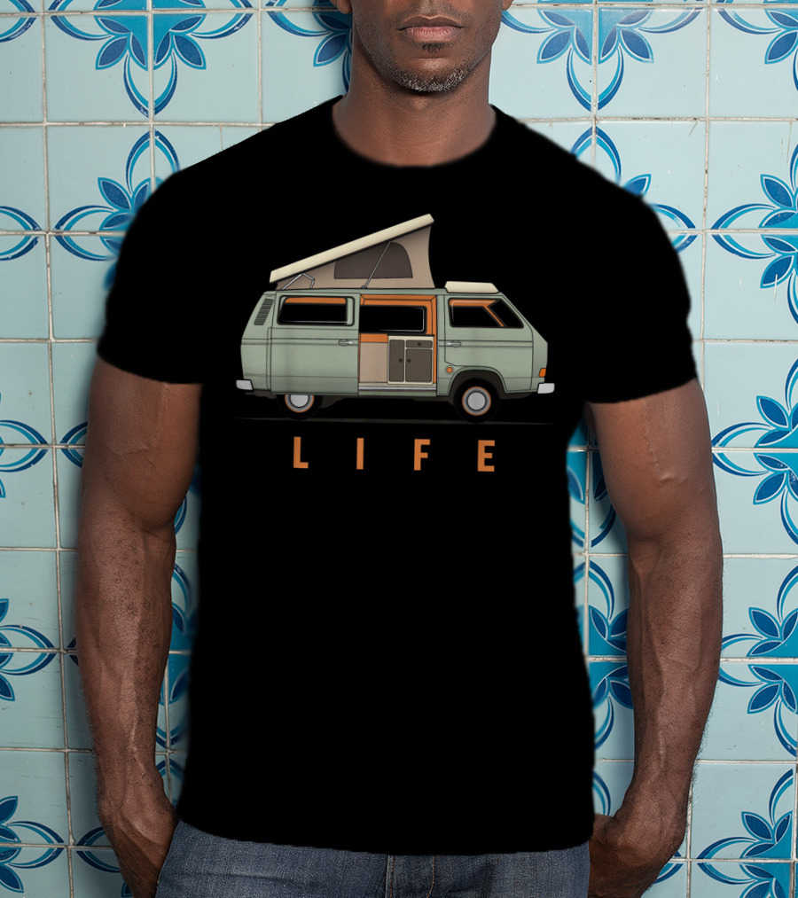 Van Life Camper Adventure Vintage Nomads Life T-Shirt