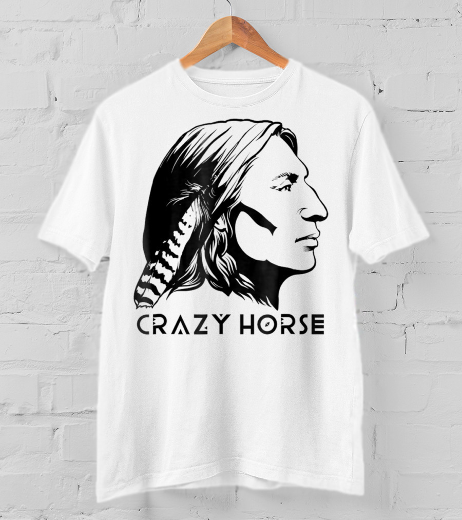 Crazy Horse Native American Profile T-Shirt