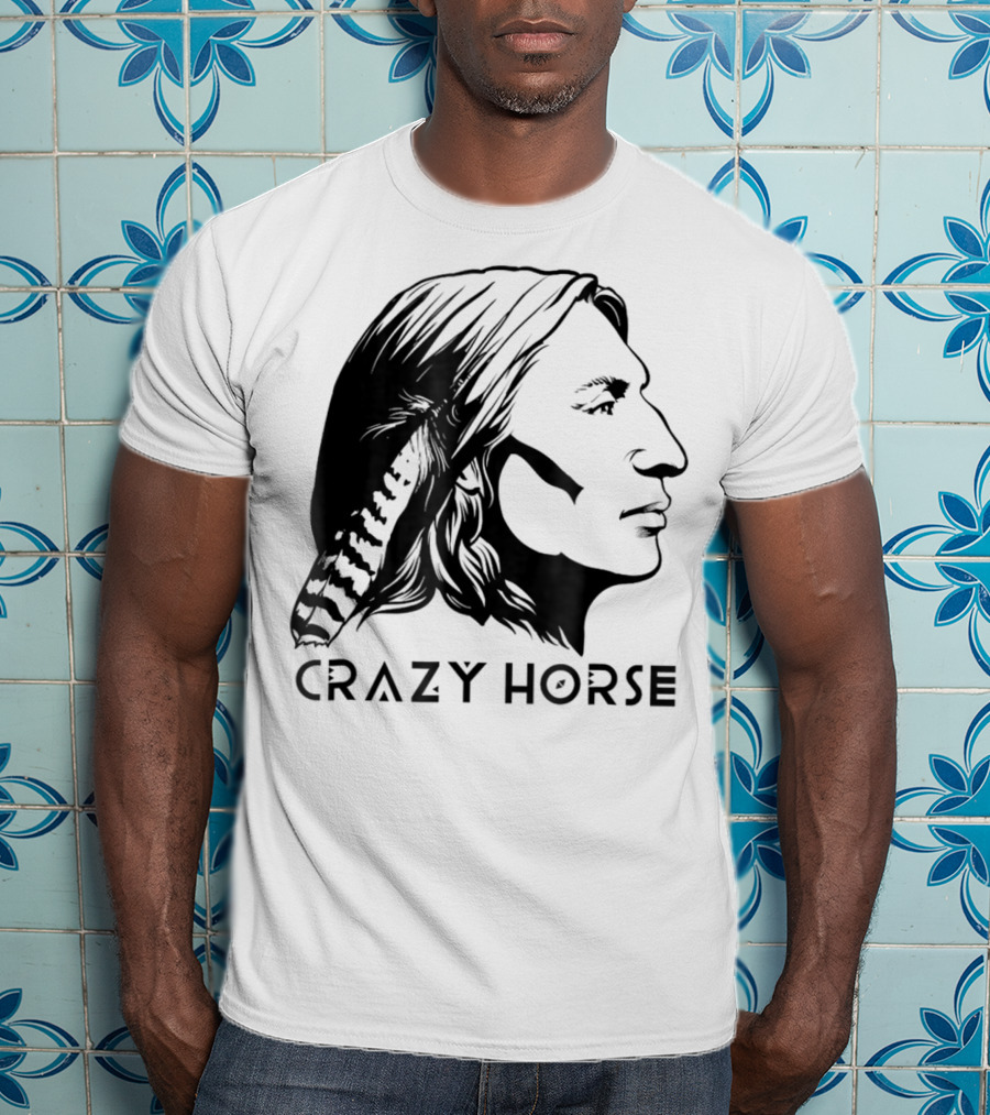 Crazy Horse Native American Profile T-Shirt