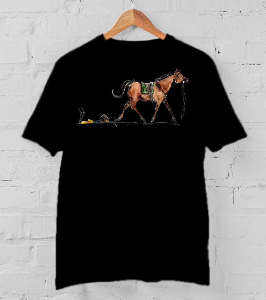 Cute Horse Trotting While Horses Keep Me Grounded T-Shirt