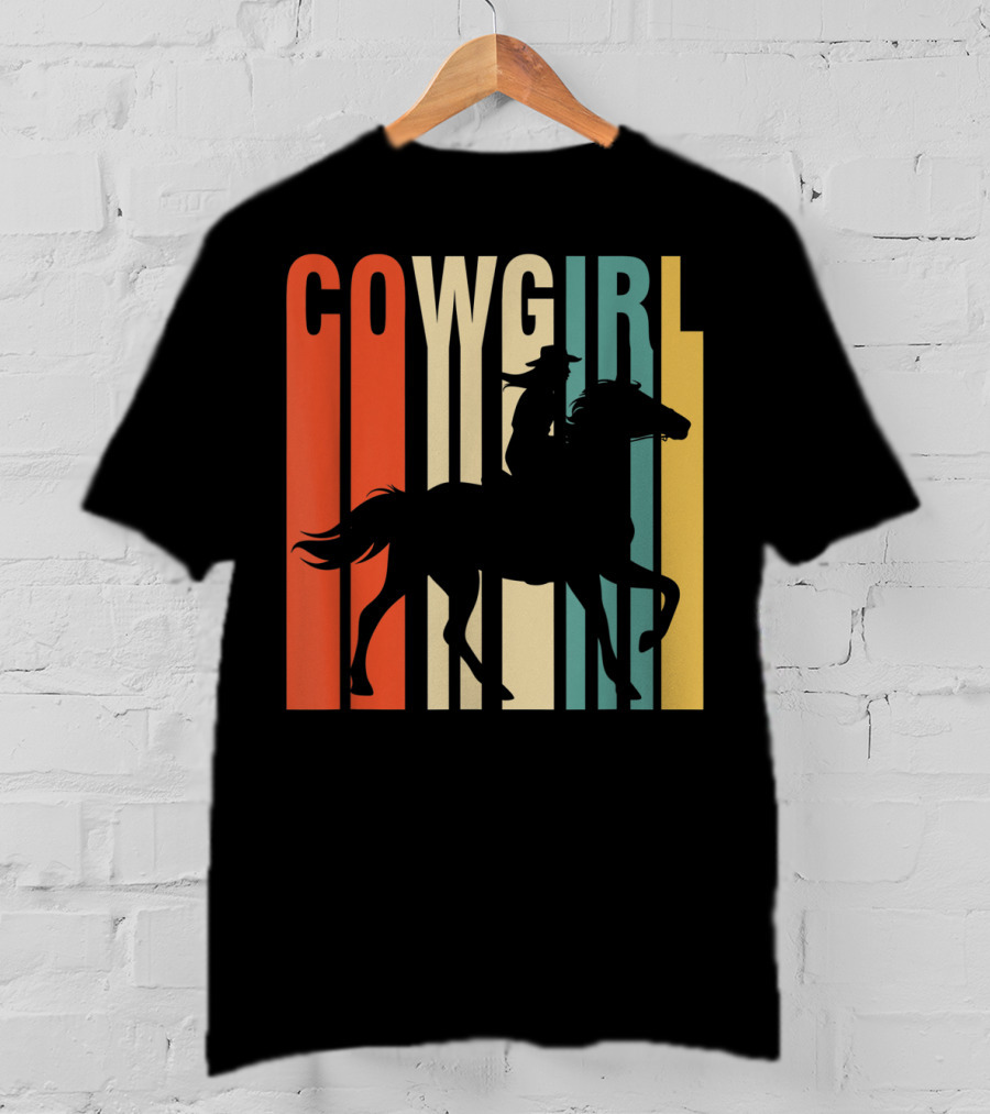 Cowgirl Silhouette Horse Rider T-Shirt